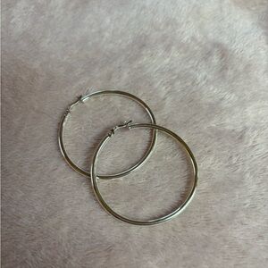 Sterling Silver 2” Hoop Earrings